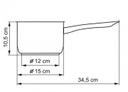 KOLIMAX Rondelek KLASIK, średnica 15cm objętość 1,5 l