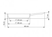 KOLIMAX Patelnia KLASIK, średnica 26cm, objętość 2.5l