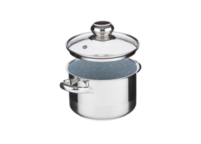 Zwiększyc obrazek KOLIMAX Garnek CERAMMAX PRO STANDARD z pokrywką, średnica 15cm, objętość 1.5l, powierzchnia ceramiczna, szary granit
