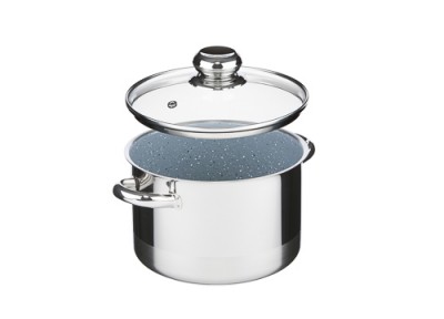Zwiększyc obrazek KOLIMAX Garnek CERAMMAX PRO STANDARD z pokrywką, średnica 18cm, objętość 3.0l, powierzchnia ceramiczna, szary granit