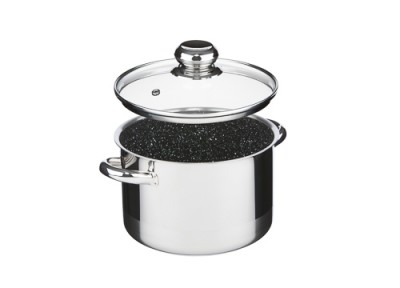 Zwiększyc obrazek KOLIMAX Garnek CERAMMAX PRO STANDARD z pokrywką, średnica 18cm, objętość 3.0l, powierzchnia ceramiczna, czarny granit