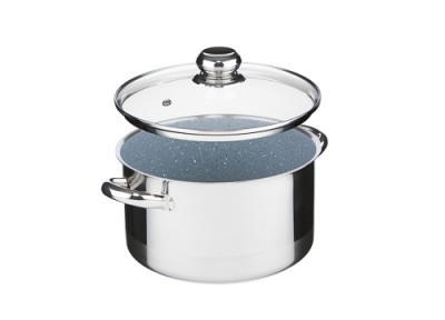 Zwiększyc obrazek KOLIMAX Garnek CERAMMAX PRO STANDARD z pokrywką, średnica 22cm, objętość 4.5l, powierzchnia ceramiczna, szary granit