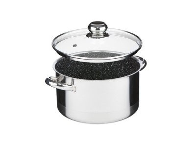 Zwiększyc obrazek KOLIMAX Garnek CERAMMAX PRO STANDARD z pokrywką, średnica 22cm, objętość 4.5l, powierzchnia ceramiczna, czarny granit