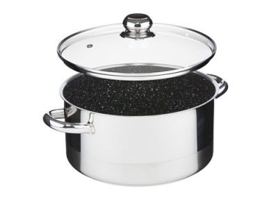 Zwiększyc obrazek KOLIMAX Garnek CERAMMAX PRO STANDARD z pokrywką, średnica 26cm, objętość 6.5l, powierzchnia ceramiczna, czarny granit