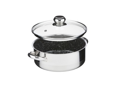 Zwiększyc obrazek KOLIMAX Rondel CERAMMAX PRO STANDARD z pokrywką, średnica 22cm, objętość 3.0l, powierzchnia ceramiczna, czarny granit