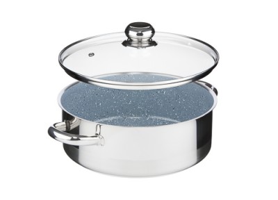 Zwiększyc obrazek KOLIMAX Rondel CERAMMAX PRO STANDARD z pokrywką, średnica 26cm, objętość 4.5l, powierzchnia ceramiczna, szary granit