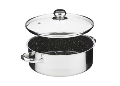 Zwiększyc obrazek KOLIMAX Rondel CERAMMAX PRO STANDARD z pokrywką, średnica 26cm, objętość 4.5l, powierzchnia ceramiczna, czarny granit