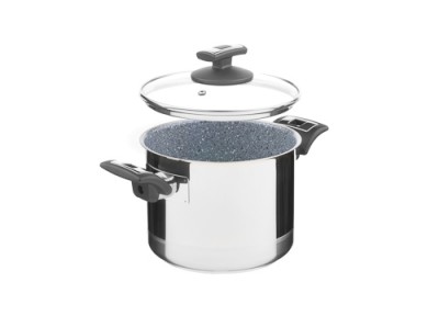 Zwiększyc obrazek KOLIMAX Garnek CERAMMAX PRO COMFORT z pokrywką, średnica 18cm, objętość 3.0l, ceramiczna powierzchnia szary granit