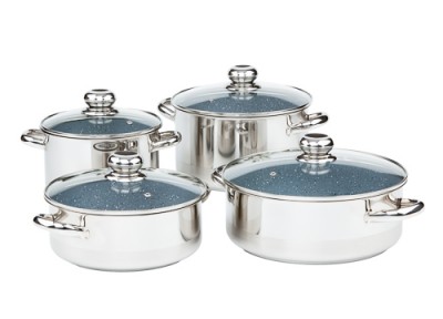 Zwiększyc obrazek KOLIMAX Komplet naczyń CERAMMAX PRO STANDARD, 8 elementów, powierzchnia ceramiczna, szary granit