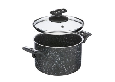 Zwiększyc obrazek KOLIMAX Garnek BLACK GRANITEC z pokrywką, średnica 18cm, objętość 3.0l