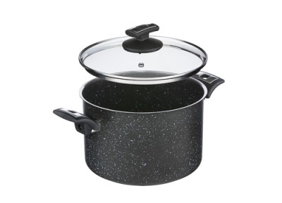 Zwiększyc obrazek KOLIMAX Garnek BLACK GRANITEC z pokrywką, średnica 22cm, objętość 5.5l