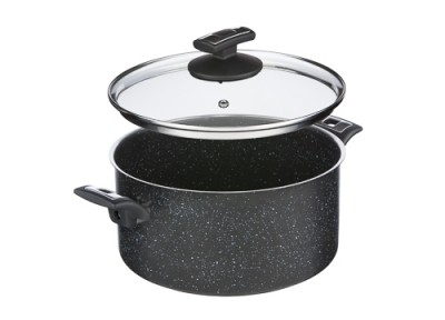 Zwiększyc obrazek KOLIMAX Garnek BLACK GRANITEC z pokrywką, średnica 26cm, objętość 6.5l