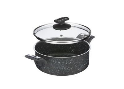 Zwiększyc obrazek KOLIMAX Rondel BLACK GRANITEC z pokrywką, średnica 22cm, objętość 3.0l