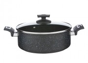 KOLIMAX Rondel BLACK GRANITEC z pokrywką, średnica 26cm, objętość 4.5l